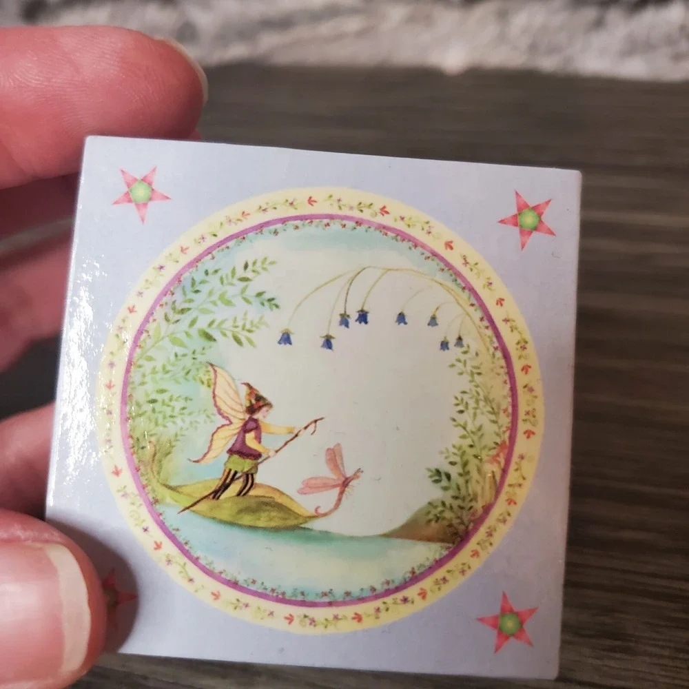 Mirrored Tooth Fairy Lady Bug Tiny Treasure Trinket Box - Jewelry Ring Gift Box